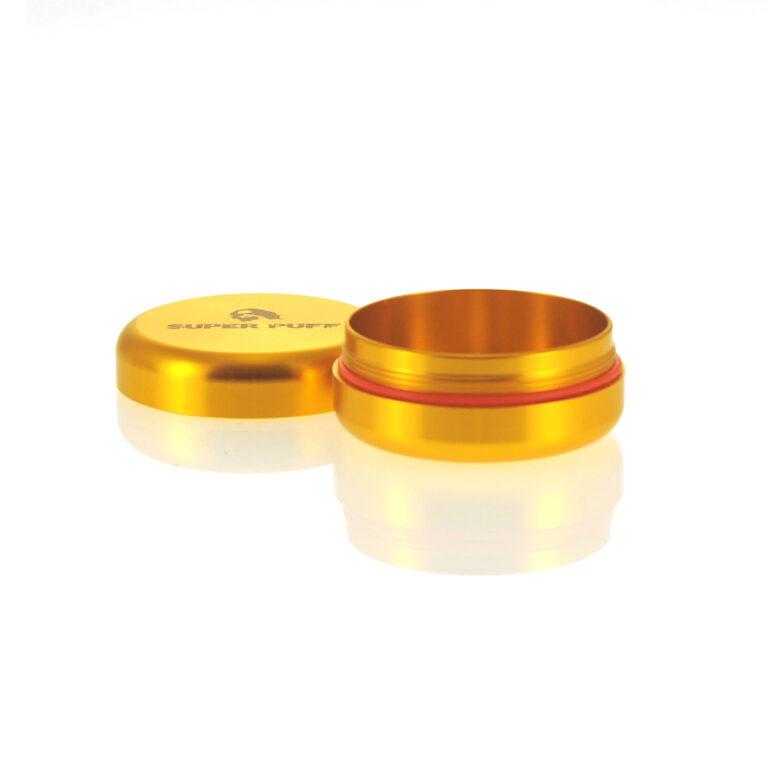 Aluminium Storage Case - Gold - Powderbox Series | Super Strains Seeds